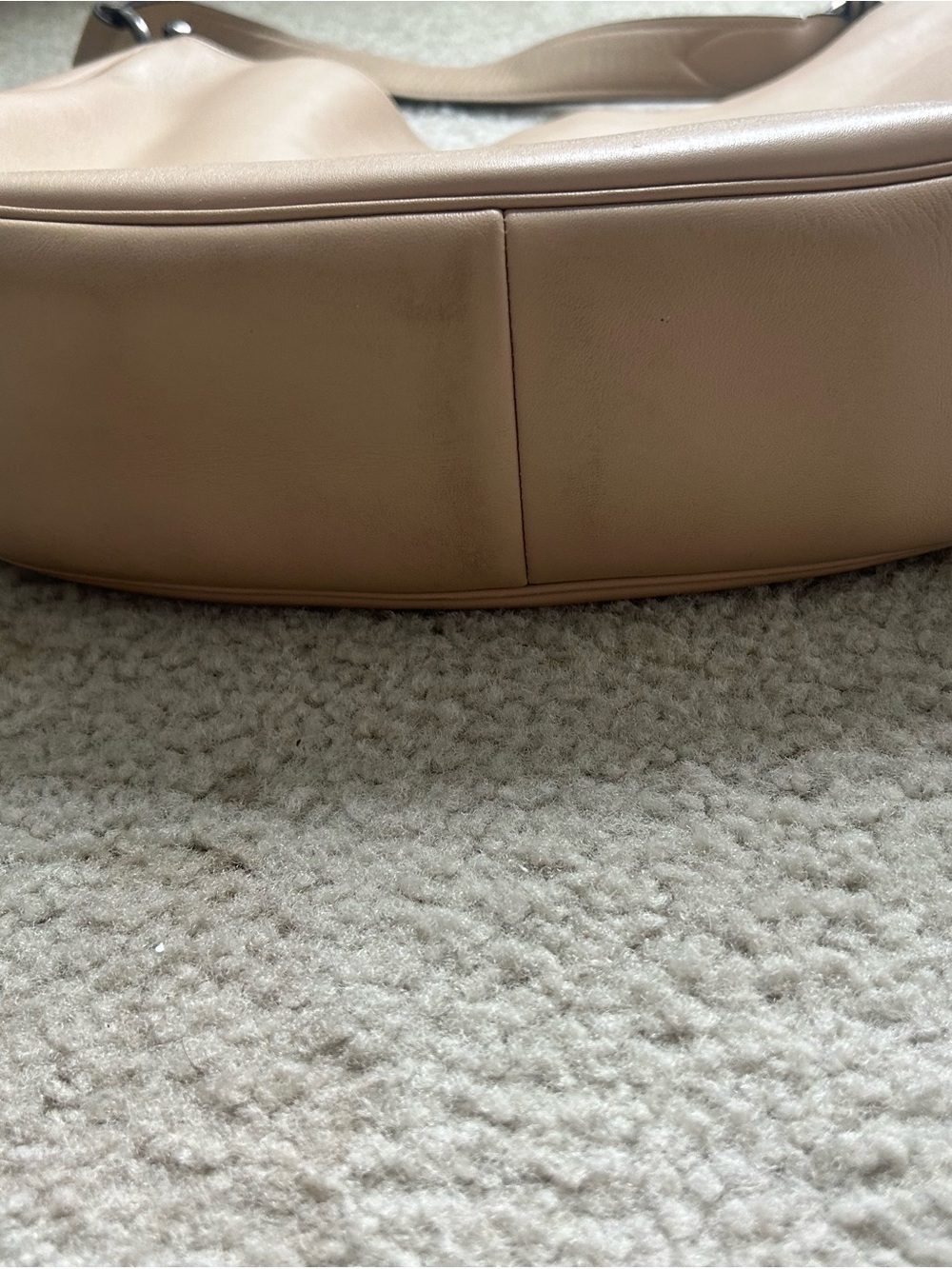 Coach Beige Leather Hobo Shoulder Bag - Picture 14 of 16